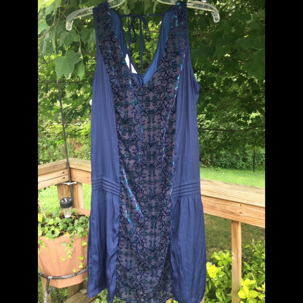 Promod beaded flapper style dress size 38/8